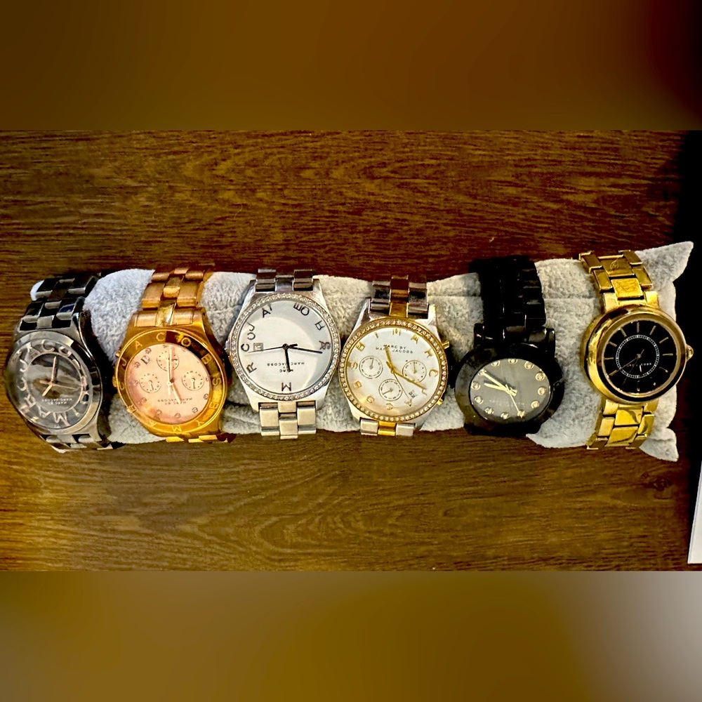 6 working EUC Marc Jacobs watches for small wrist